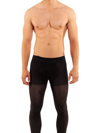 Glamory Glamory Hosiery Men's Opaque Black Tights