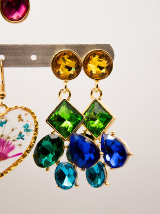 Yiwuu Sparkling Geometric Earrings