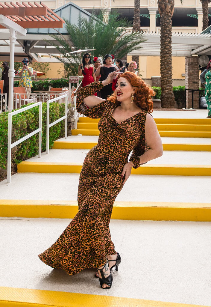 Dark Garden Rosalind Gown in Leopard Print
