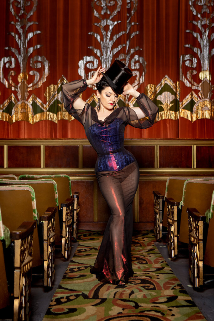 Dark Garden Sheer Rosalind Gown