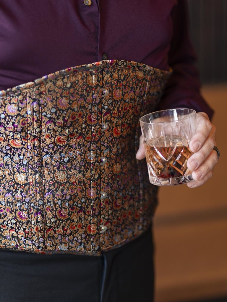 Dark Garden Cincher in Byzantine Floral Brocade 32 (Limited Edition)