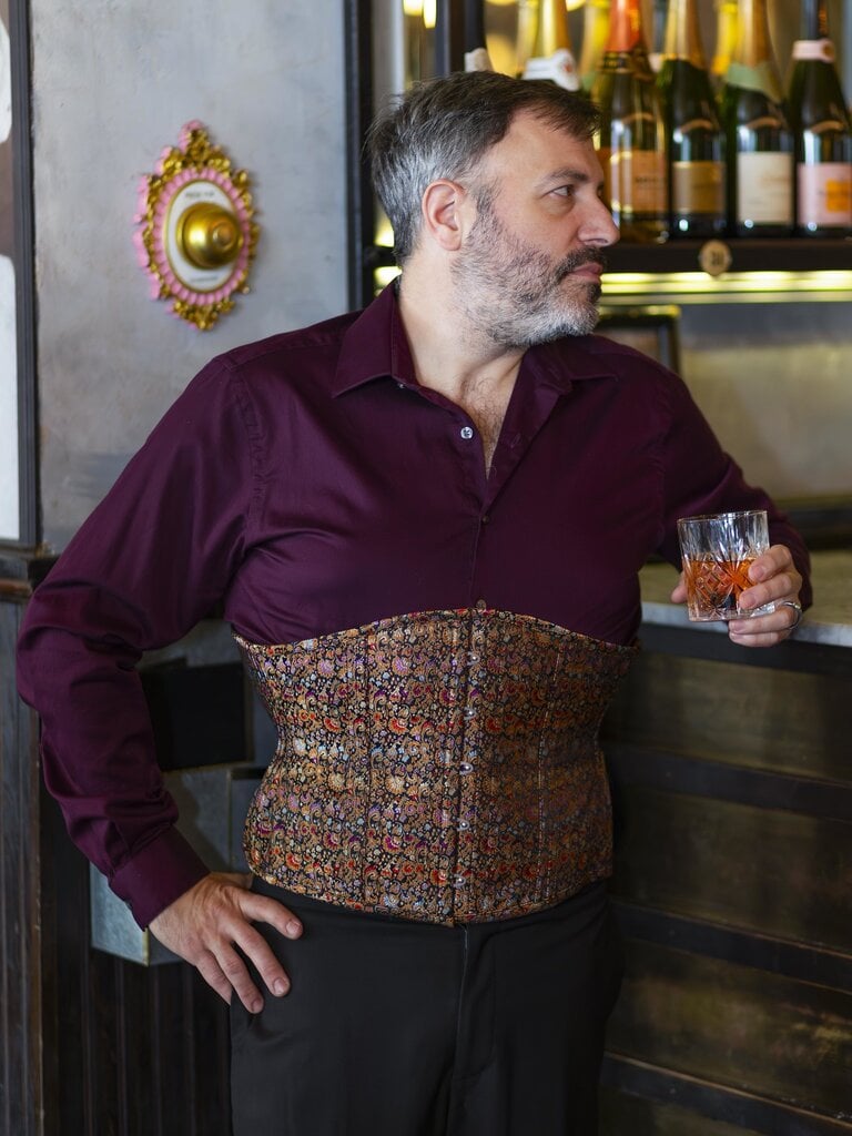 Dark Garden Cincher in Byzantine Floral Brocade 32 (Limited Edition)