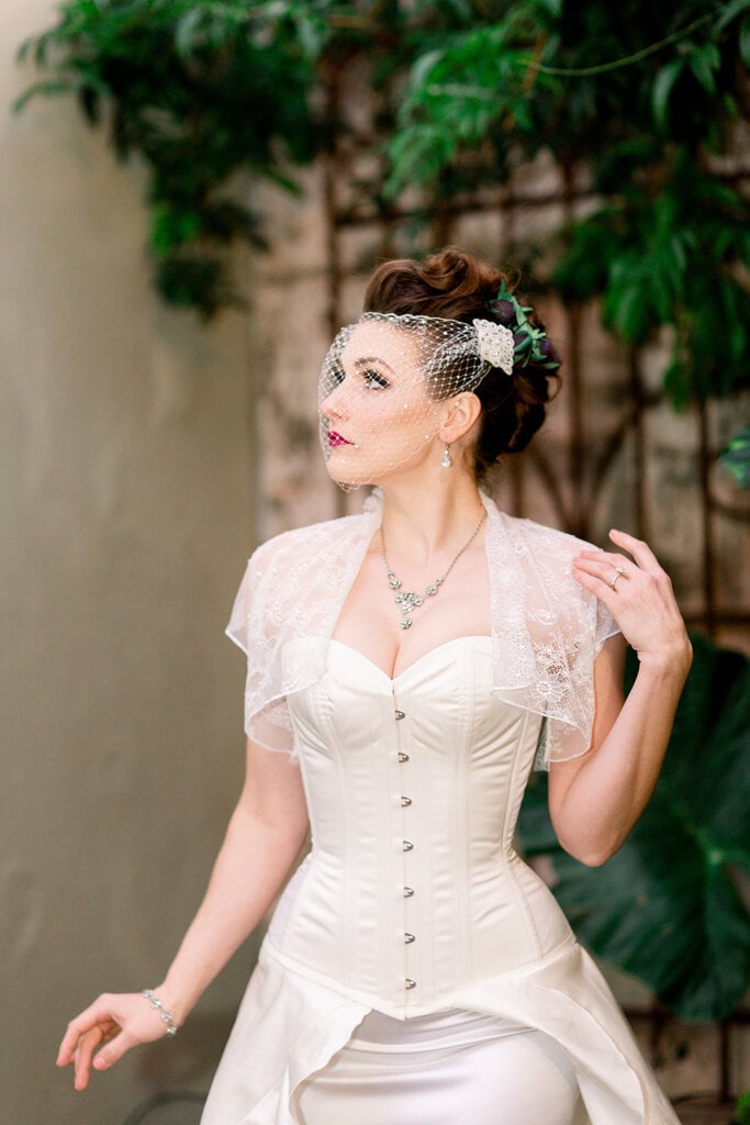 Dark Garden Valentine in Ivory Silk Satin 26 (Limited Edition)