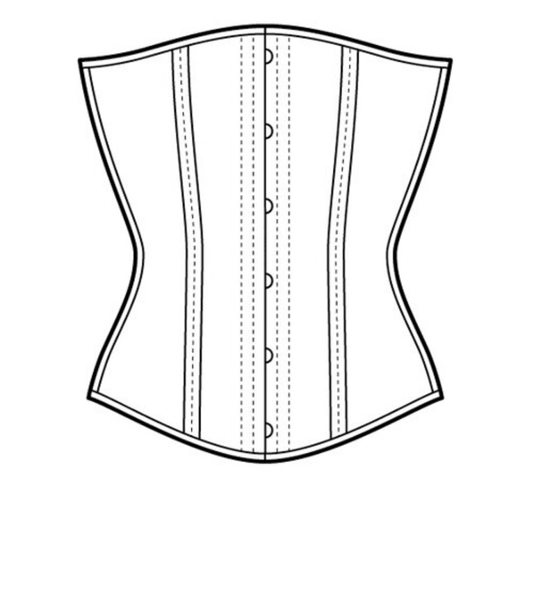 Dark Garden Tailored Cincher in Charcoal Poplin (Limited Edition)
