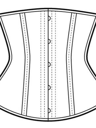 Dark Garden Cincher in Charcoal Poplin (Limited Edition)