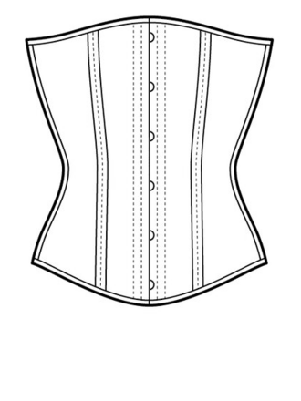 Dark Garden Signature Tailored Cincher in Café Au Lait Poplin