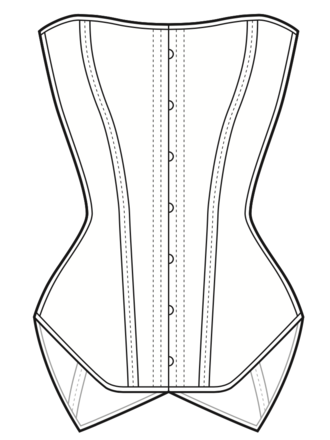 Dark Garden Dollymop Overbust in Broché [Made to Order]