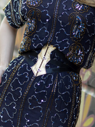 Dark Garden Gold Leather Finishing Belt (Limited Edition)