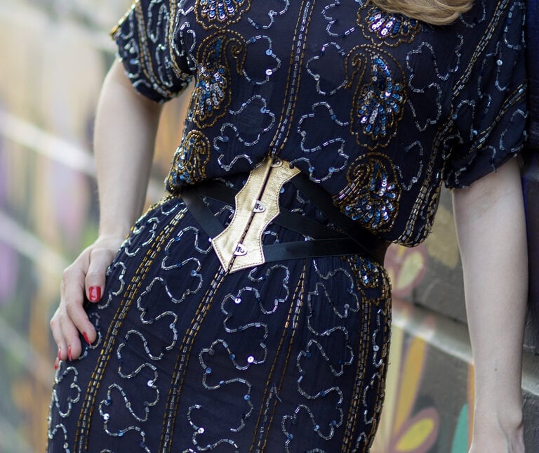 Dark Garden Gold Leather Finishing Belt (Limited Edition)