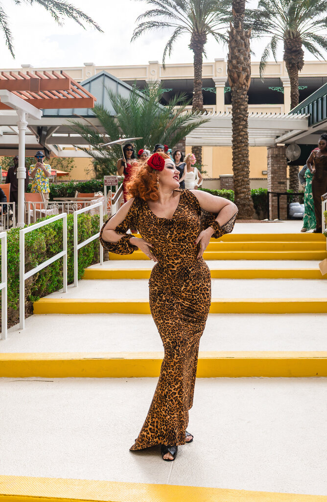 Dark Garden Rosalind Gown in Leopard Print