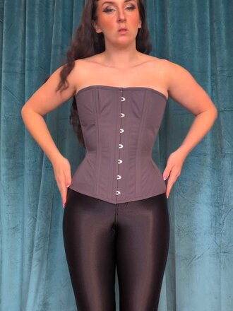 Dark Garden Victorian in Charcoal Poplin (Limited Edition)
