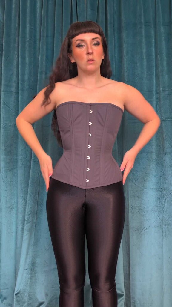 Dark Garden Victorian in Charcoal Poplin (Limited Edition)