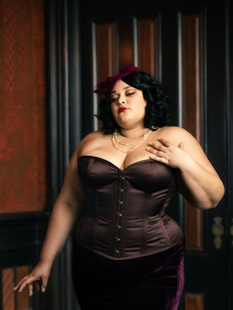Dark Garden Valentine in Coffee Satin 36 (Limited Edition)