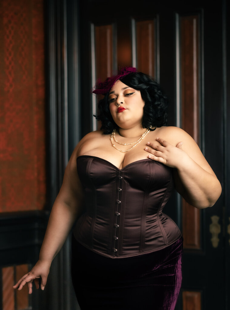 Dark Garden Valentine in Coffee Satin 36 (Limited Edition)