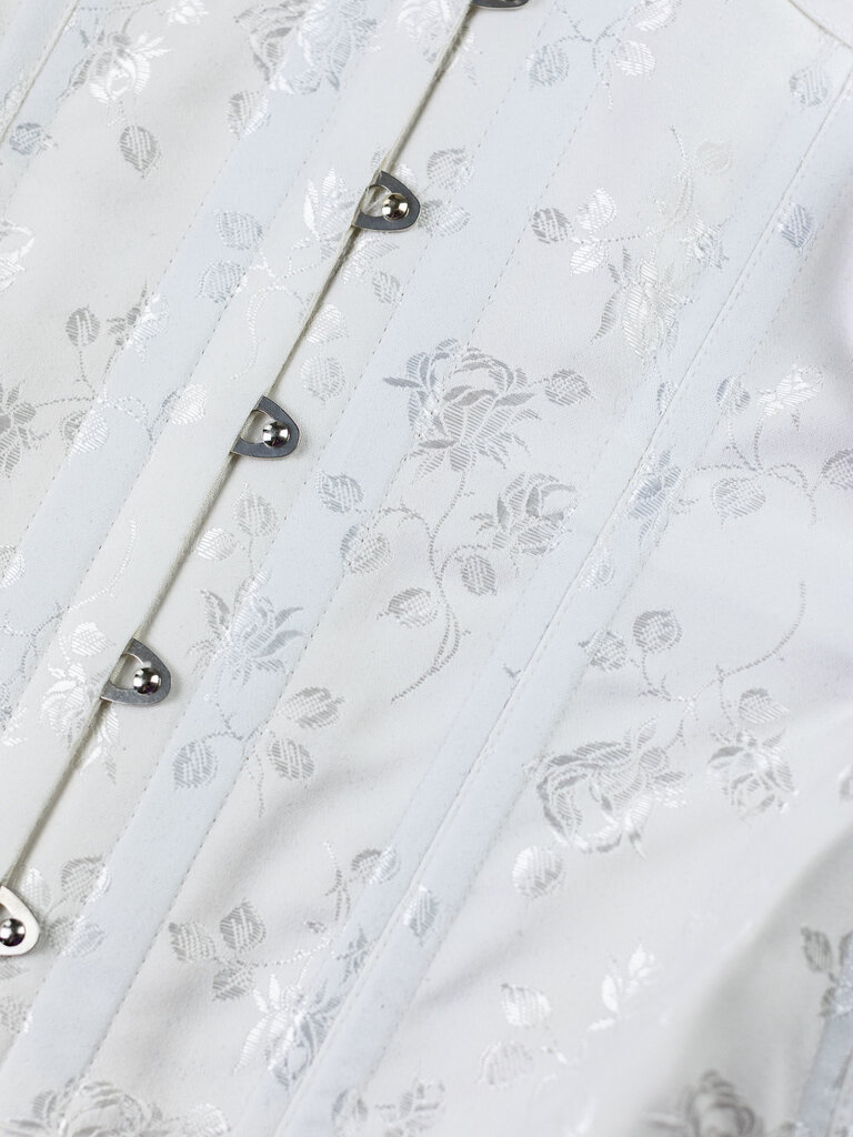 Dark Garden Cincher in White Rose Coutil 24 (Limited Edition)