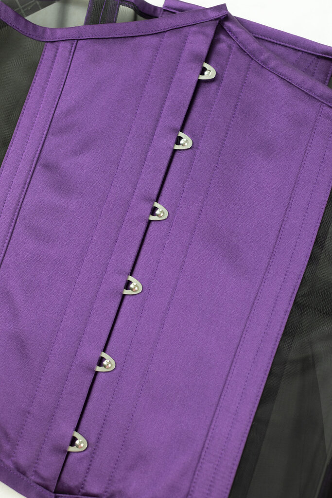 Dark Garden Risqué Cupid in Purple Satin & Black Mesh 32 (Limited Edition)