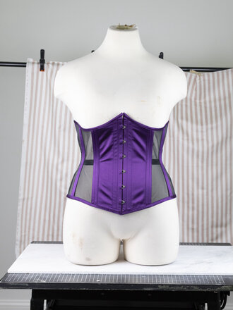 Dark Garden Risqué Cupid in Purple Satin & Black Mesh 32 (Limited Edition)
