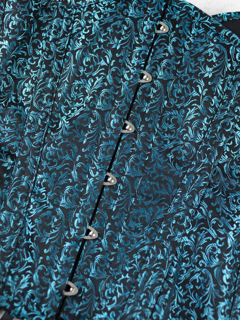 Dark Garden Eden in Teal Filigree Brocade 28 (Limited Edition)