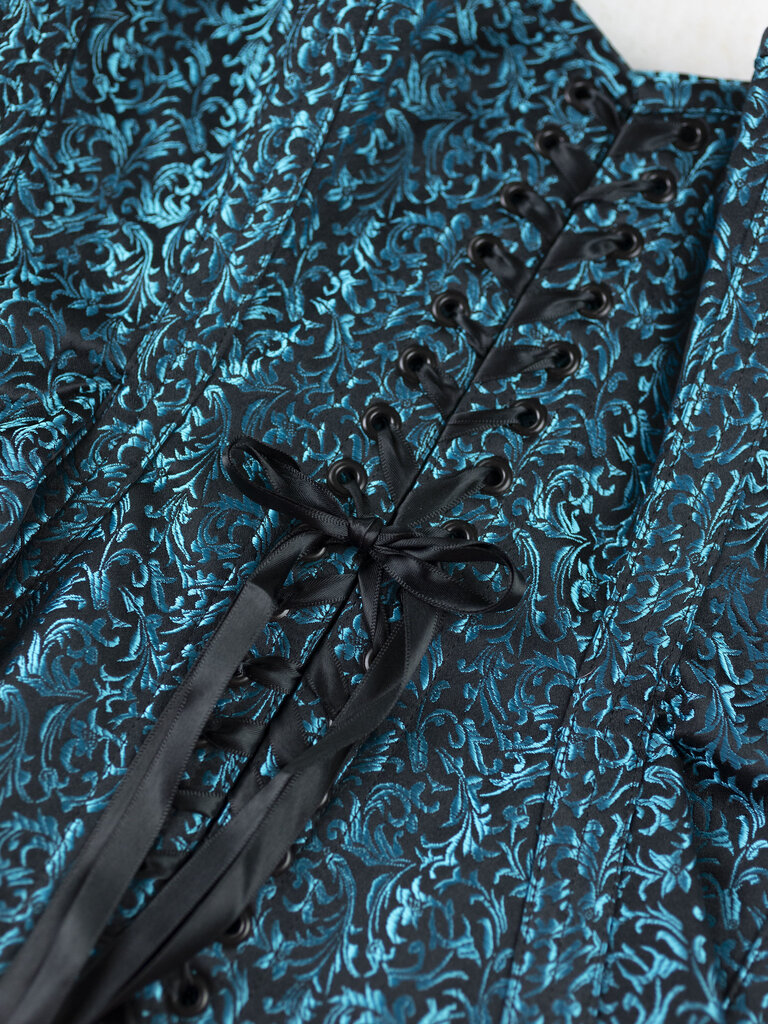 Dark Garden Eden in Teal Filigree Brocade 28 (Limited Edition)