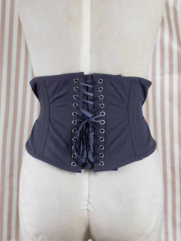 Dark Garden Waspie in Charcoal Poplin (Limited Edition)