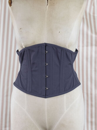 Dark Garden Waspie in Charcoal Poplin (Limited Edition)
