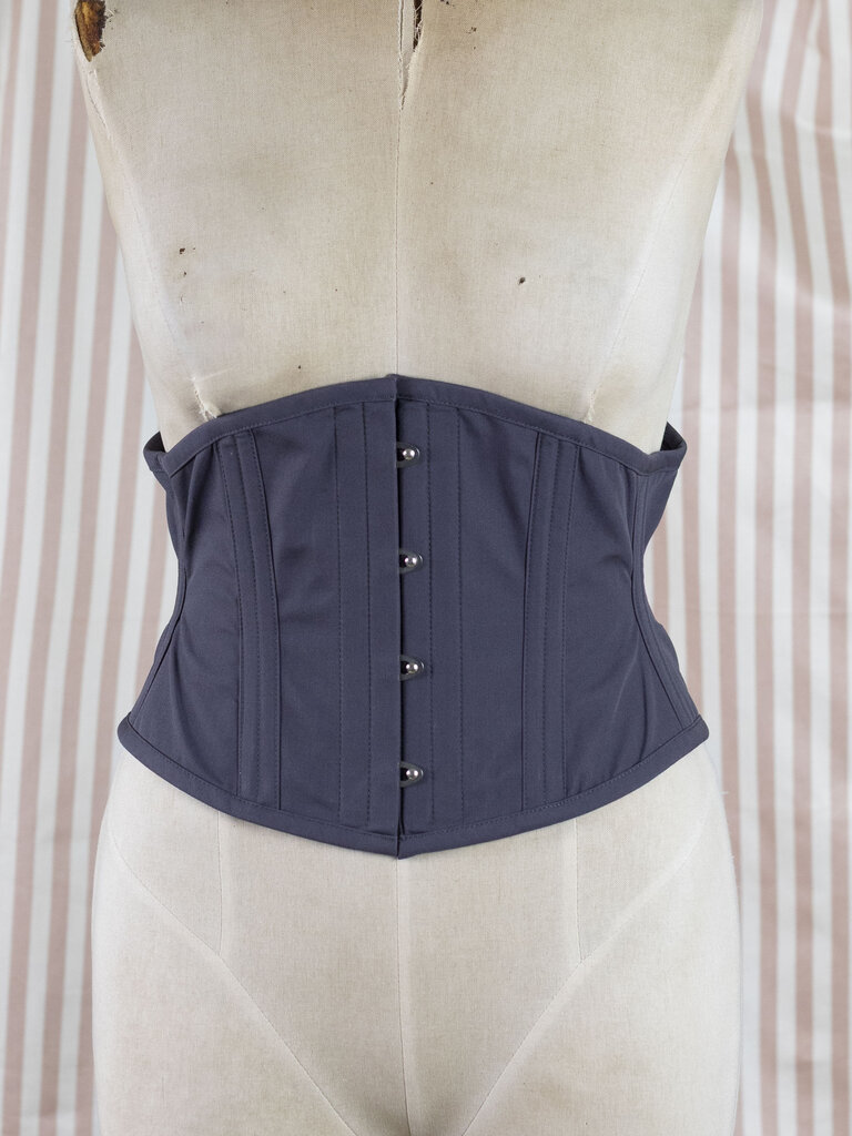 Dark Garden Waspie in Charcoal Poplin (Limited Edition)