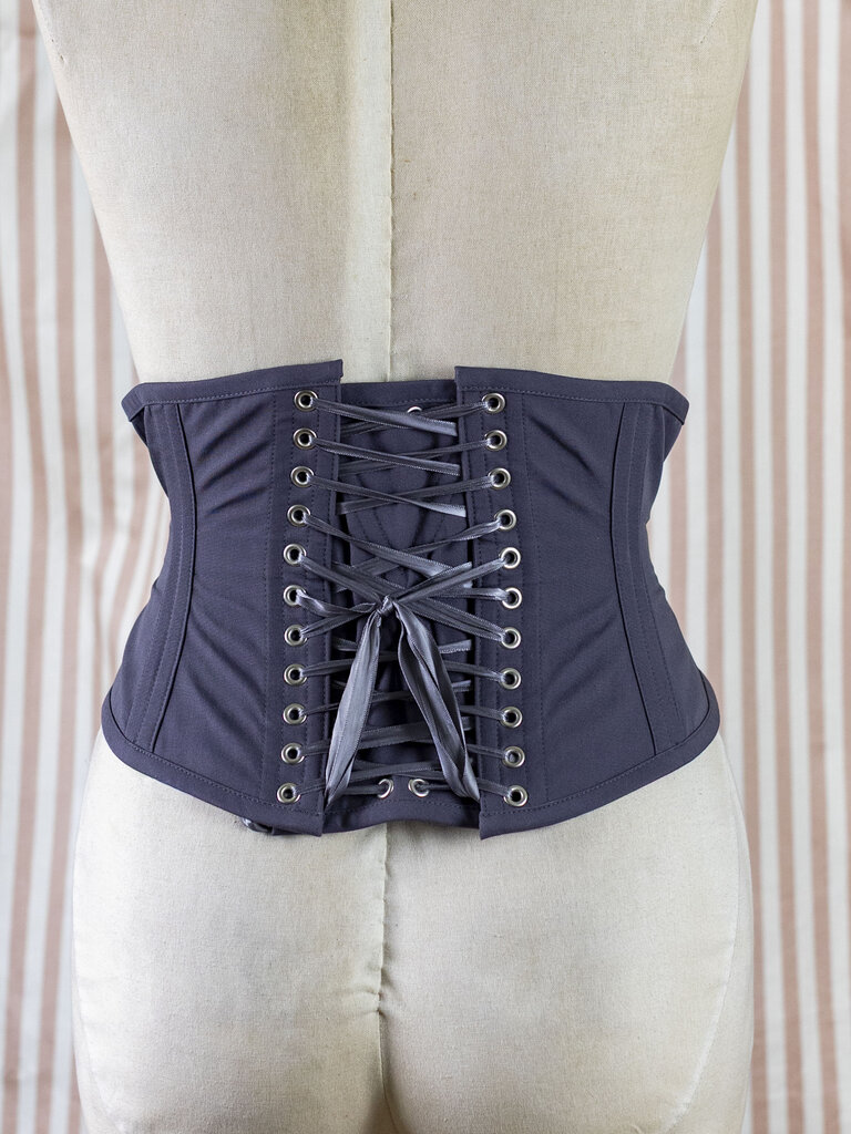 Dark Garden Waspie in Charcoal Poplin (Limited Edition)