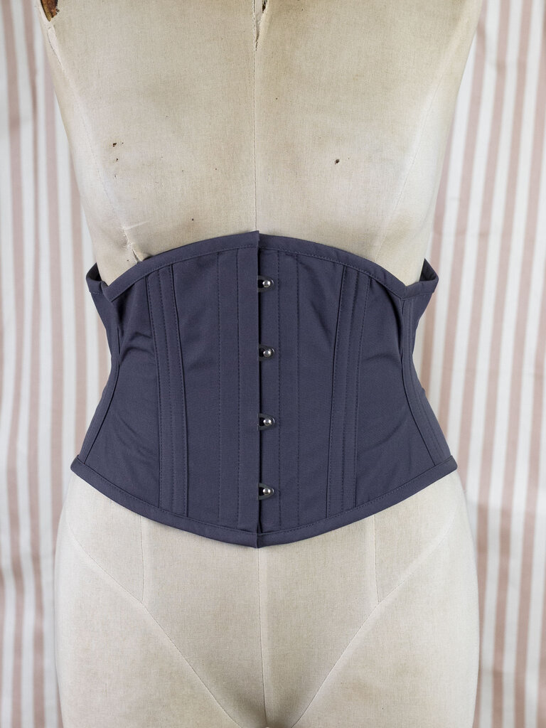 Dark Garden Waspie in Charcoal Poplin (Limited Edition)