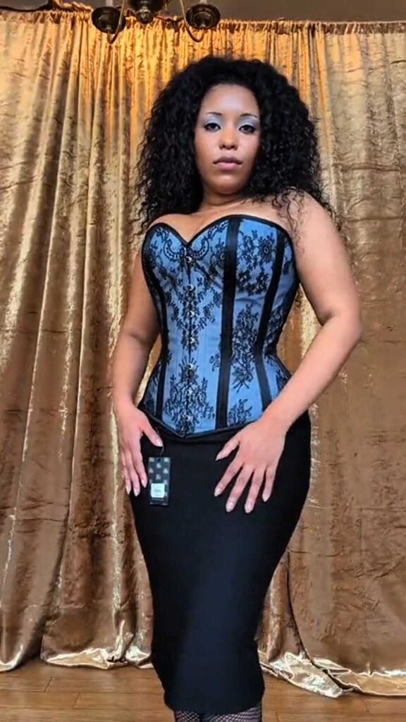 Dark Garden Valentine in Grey Poplin with Black Lace Overlay 26 (Limited Edition)