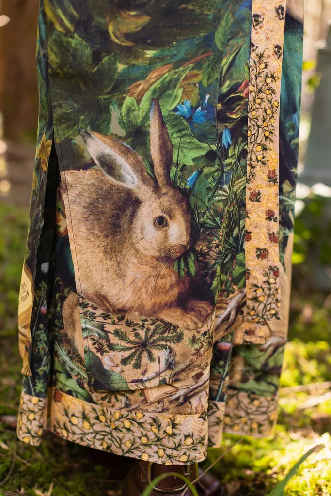 Market of Stars Bella Notte Opera Duster with Rabbit and Moon