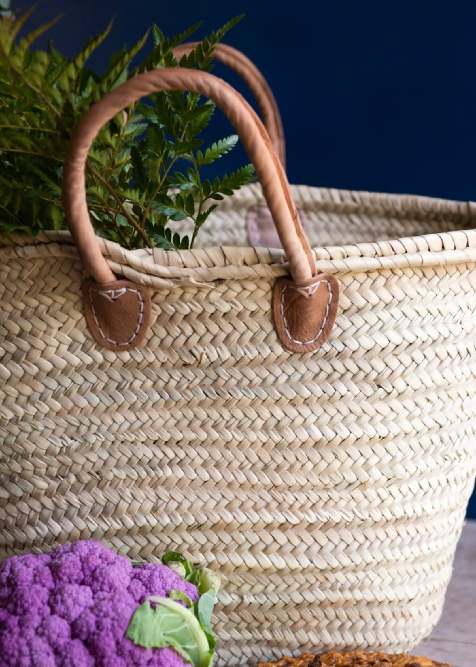 Handwoven Market Baskets For Home Décor Or Beach Days - MERSEA