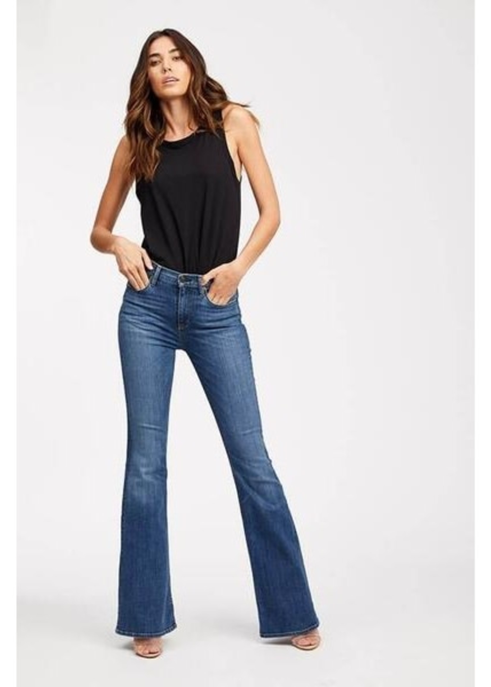 Socialite Elle High Waste Flare Jean