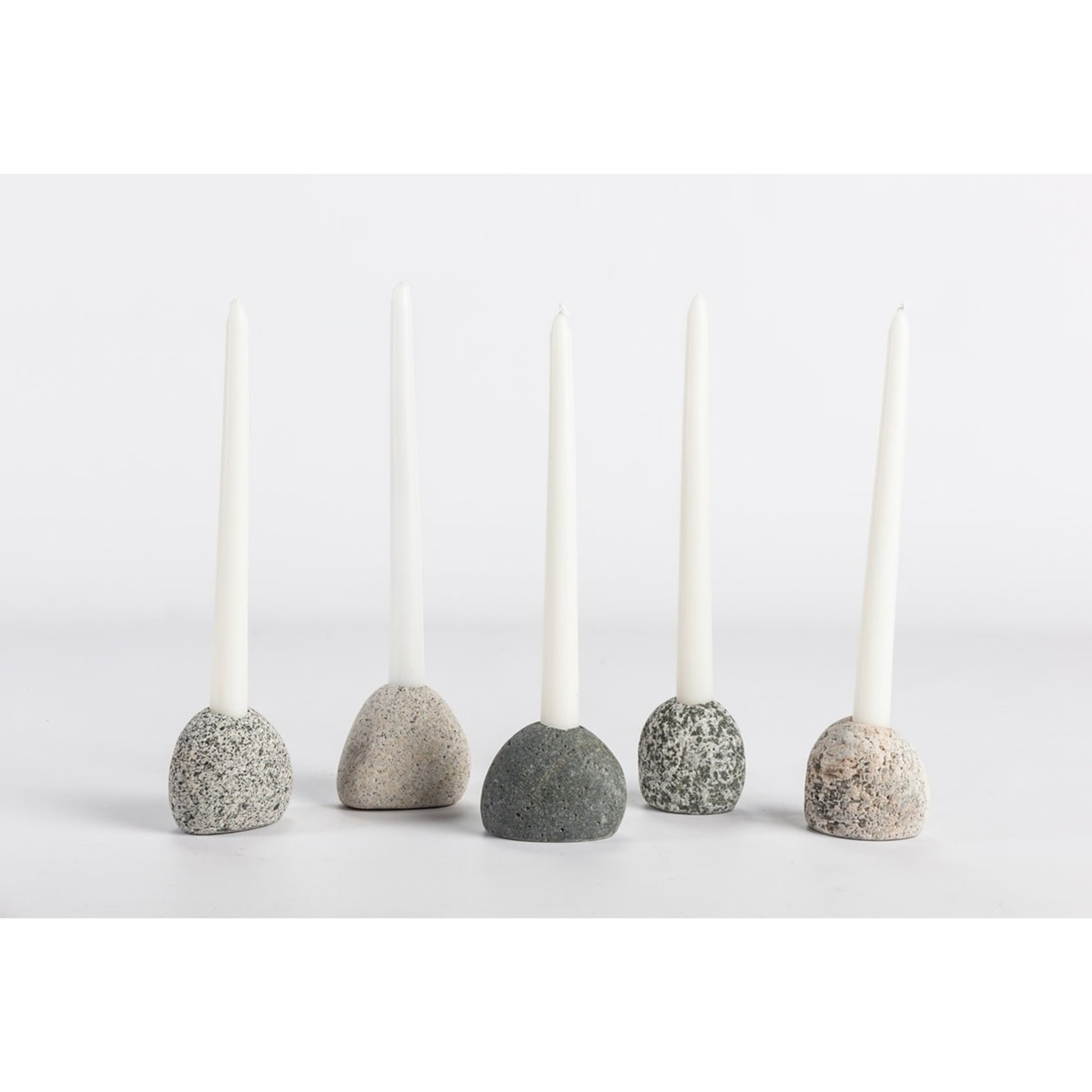 Funky Rock Designs Single Stone Candle Holder