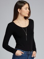 C'est Moi Bamboo Long Sleeve Scoopneck