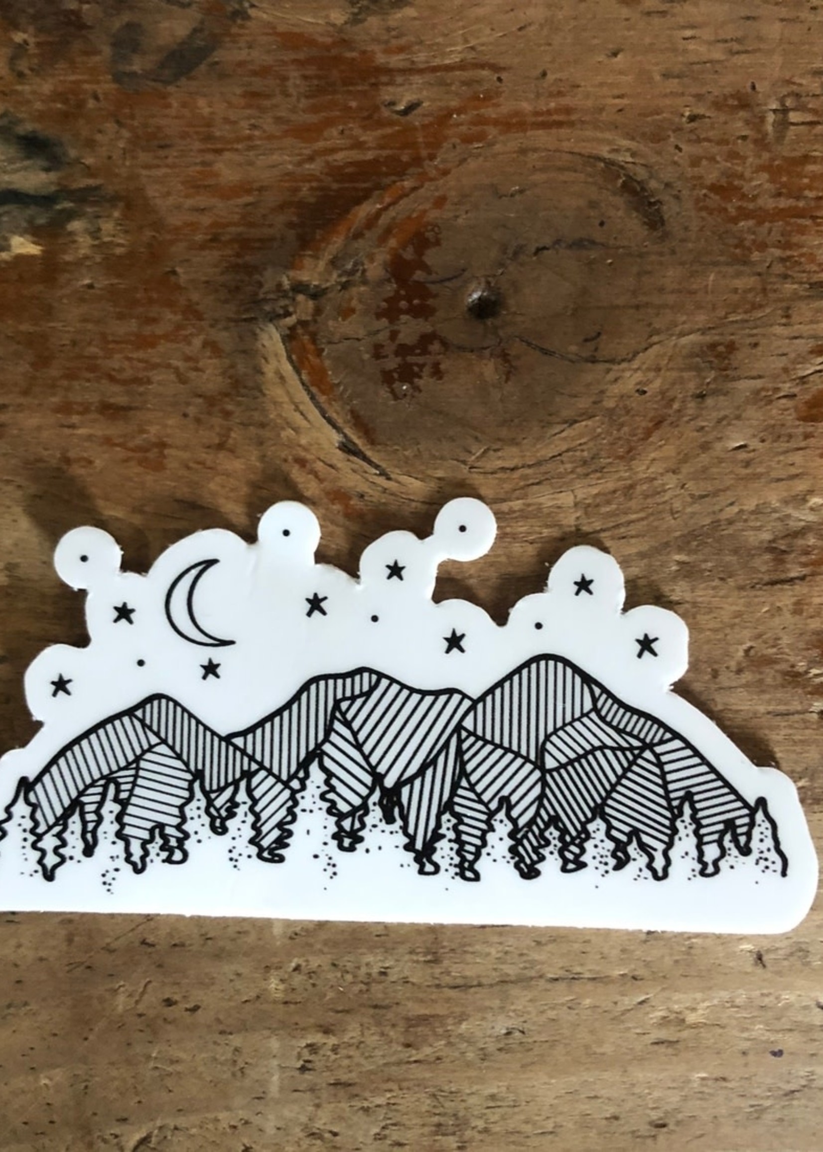 Made of Mountains Night Sky Sticker