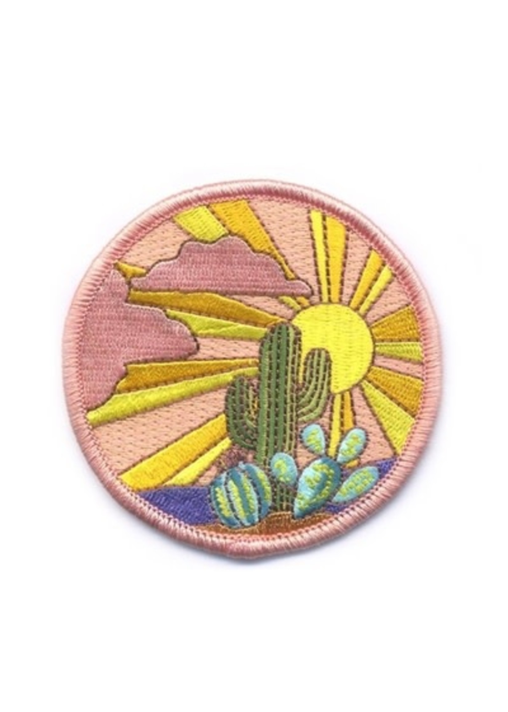 Antiquaria Cactus Sunset Embroidered Patch