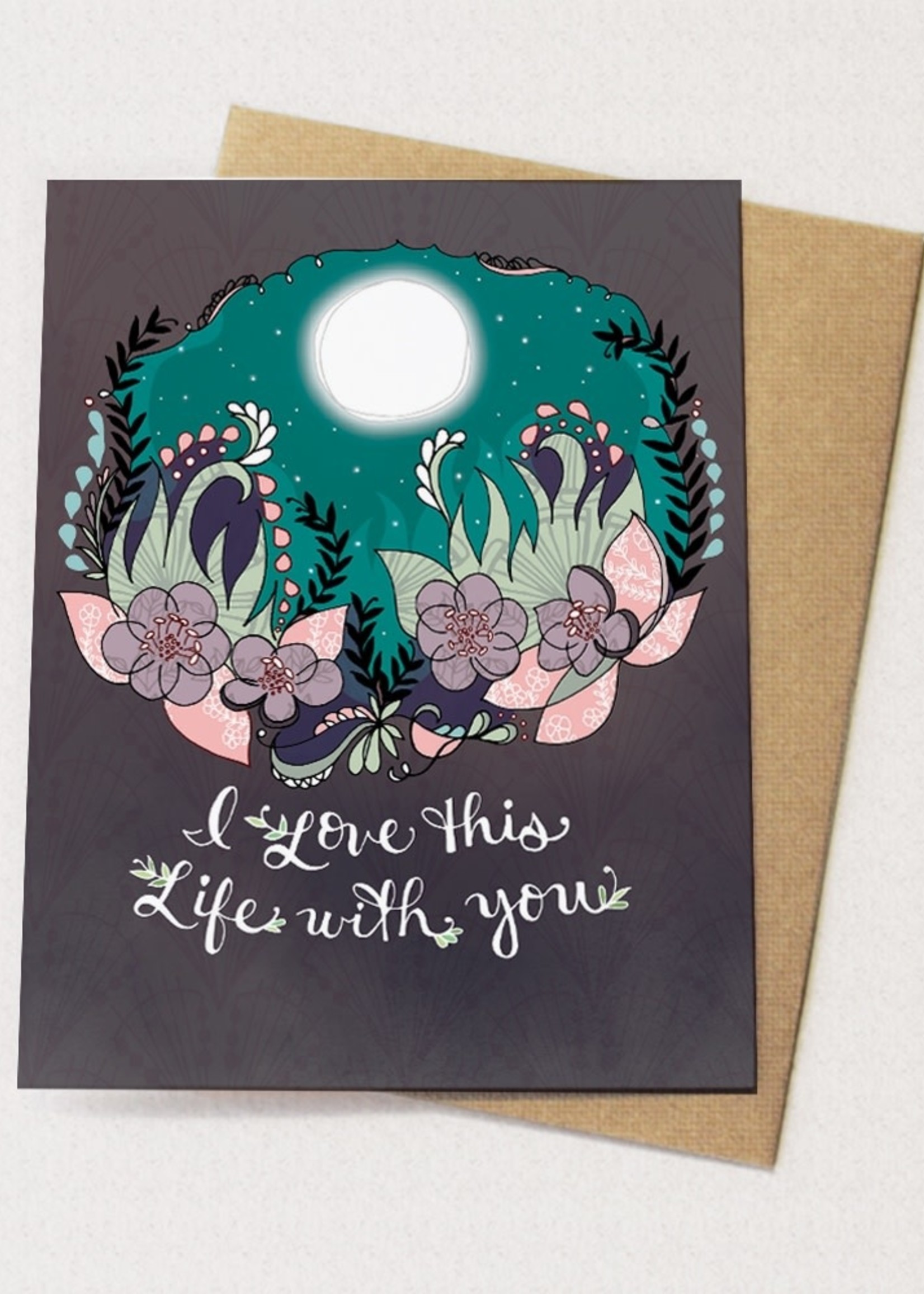 Cynla I love this life with you - Romantic card