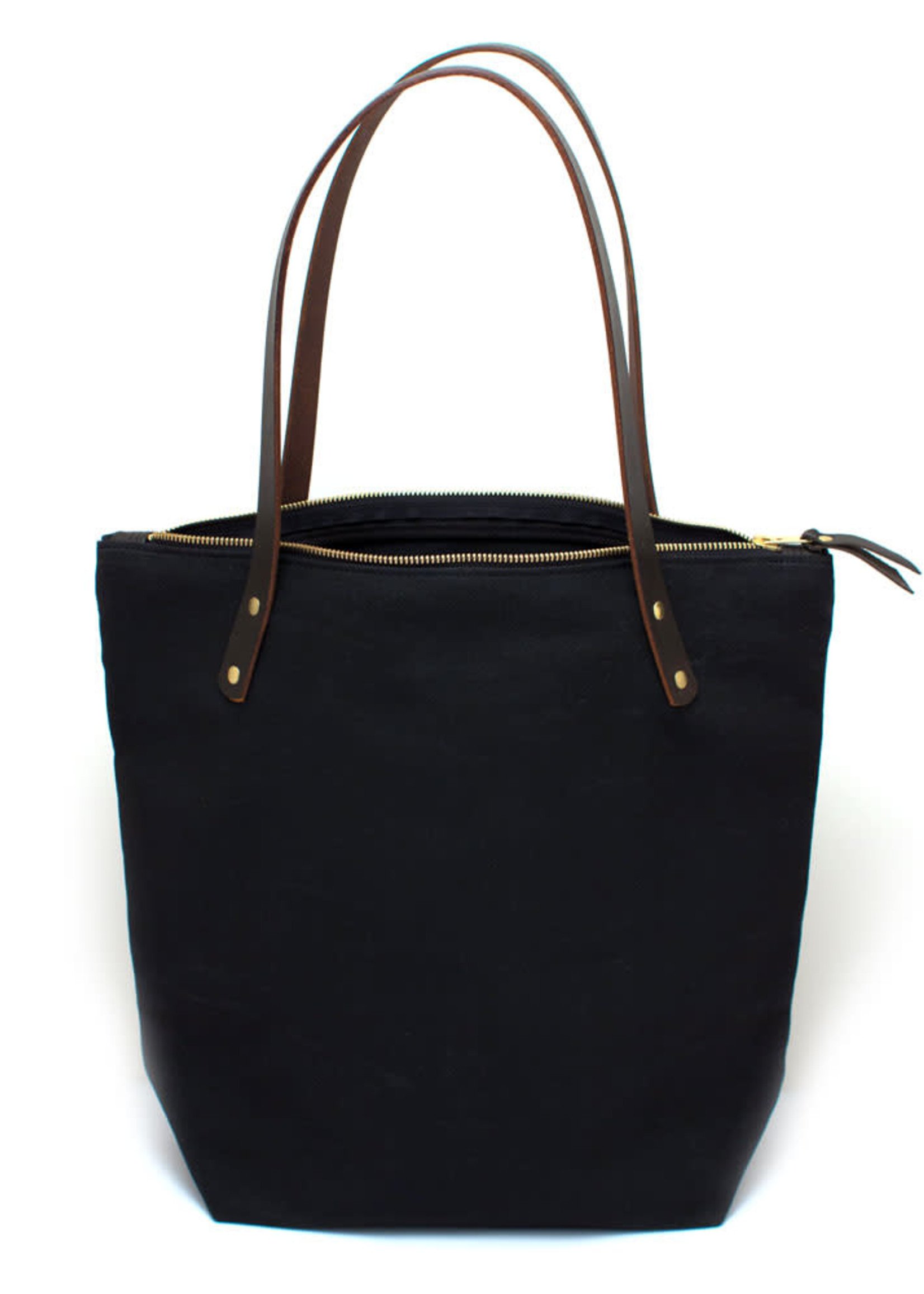 General Knot & Co. Waxed Canvas Tote  Black