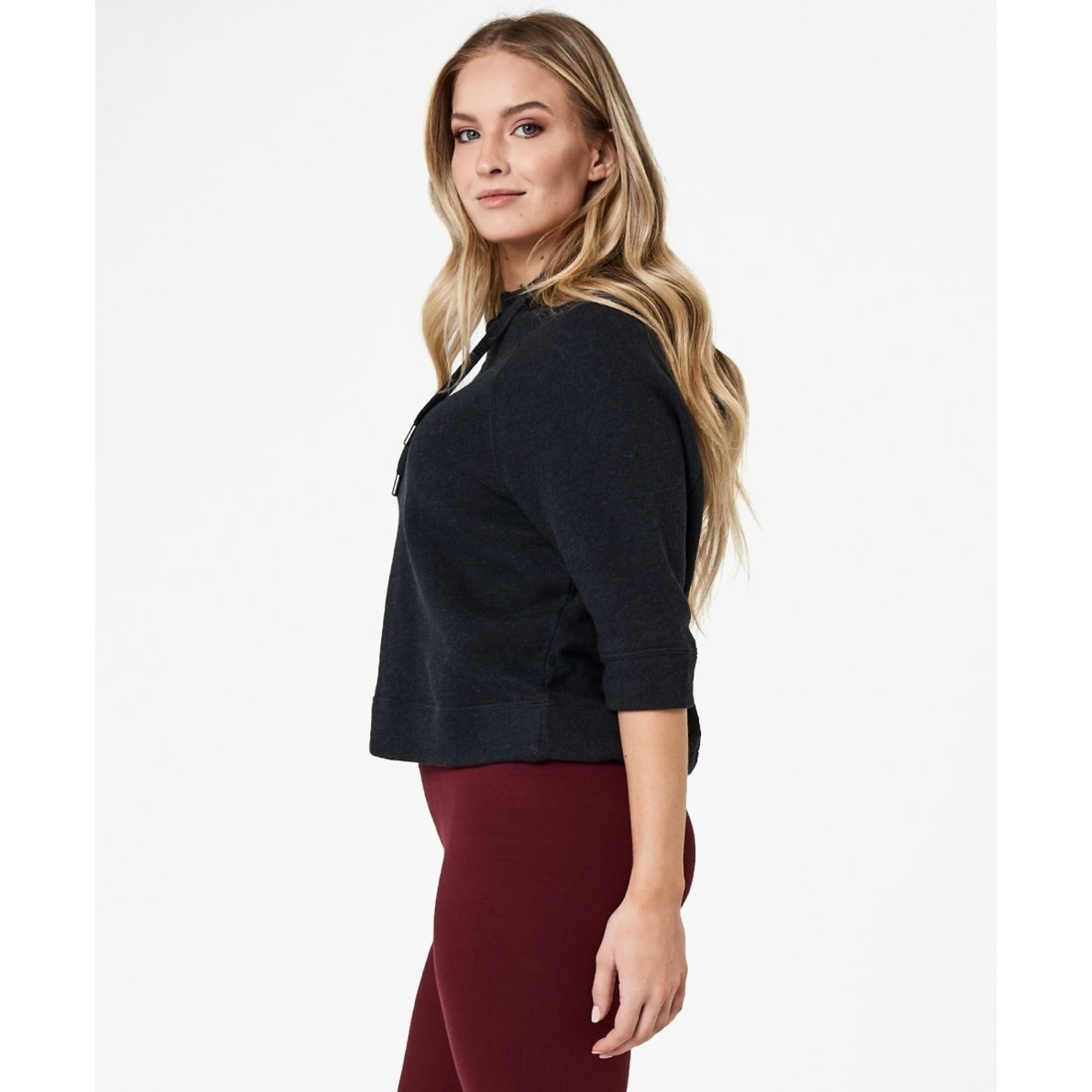 pact Cropped Funnel Neck Pullover