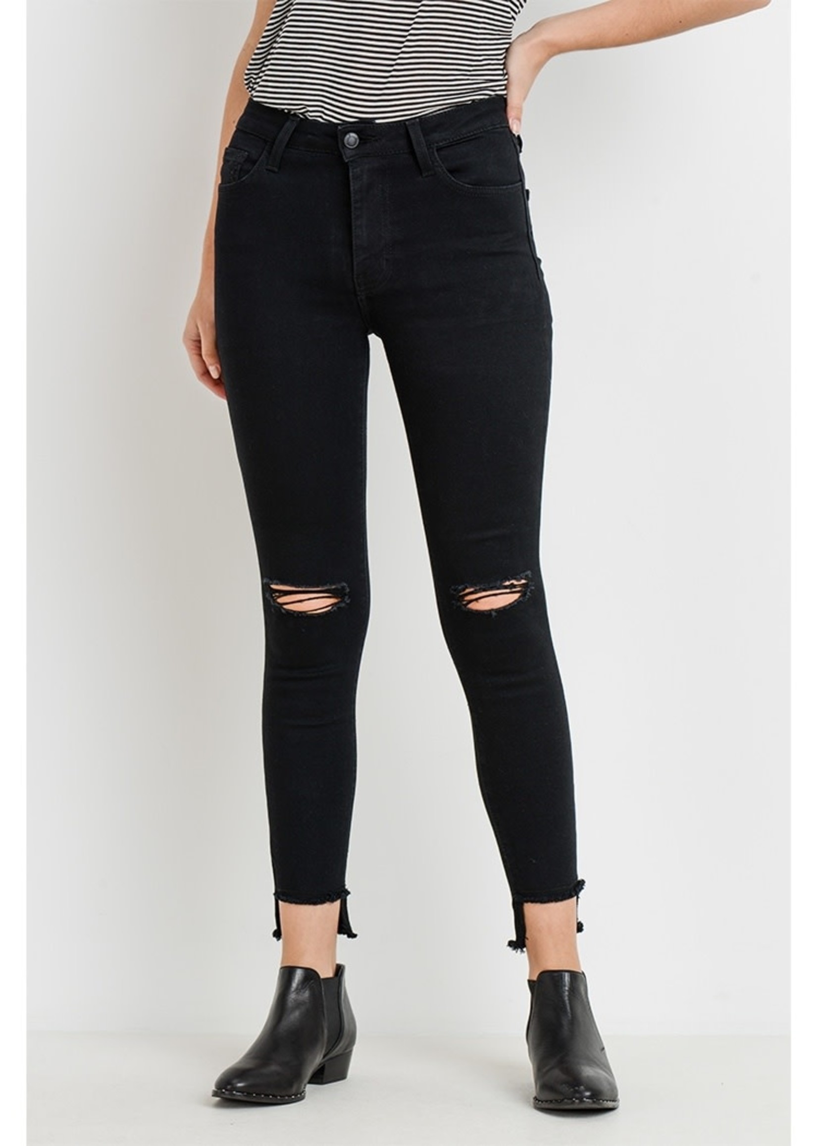 LTJ Verona Step-up Frayed Skinny Jeans