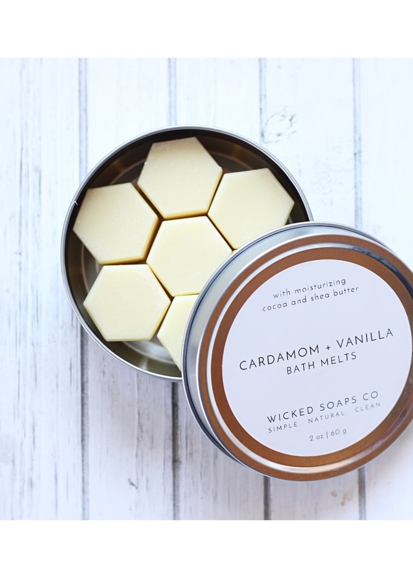 Wicked Soaps Co. Cardamom + Vanilla Bath Melts
