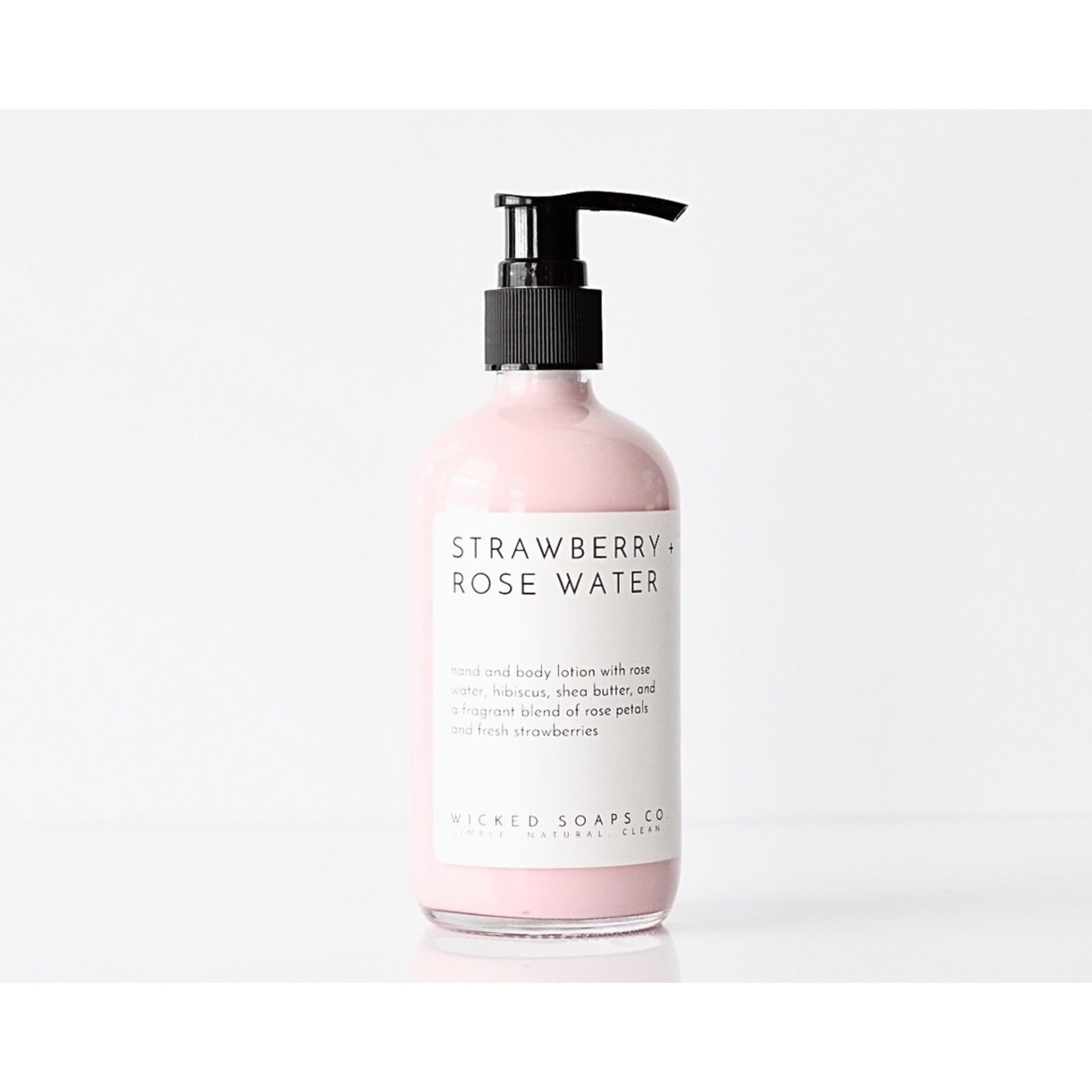 Wicked Soaps Co. Strawberry + Rose Water Lotion