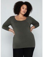 C'est Moi Plus Bamboo 3/4 Sleeve Top