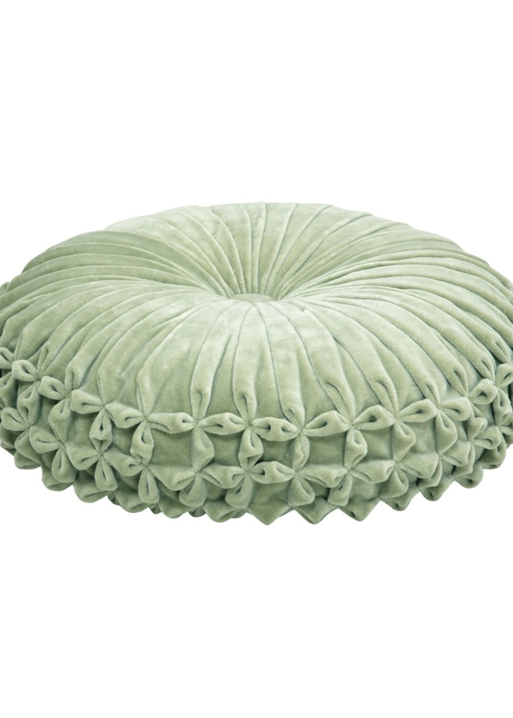 Casa Amarosa Velvet Handmade Round Pillow