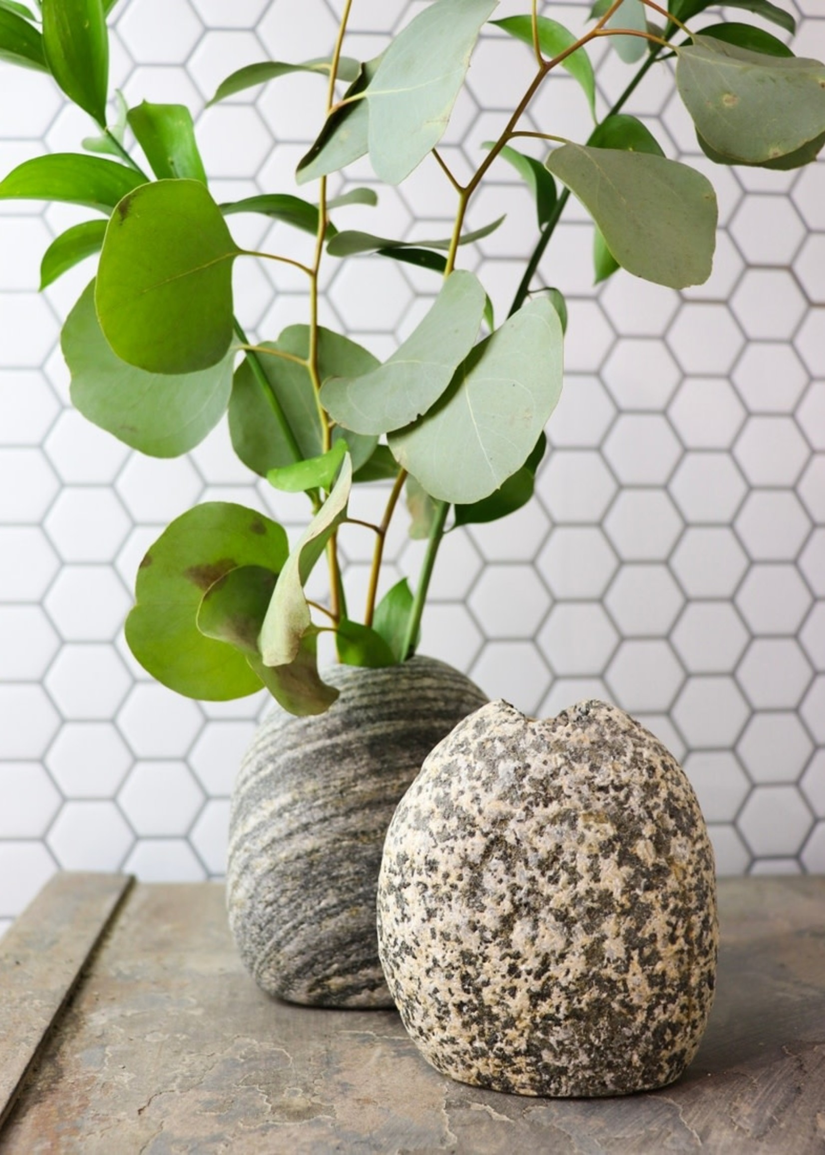 Funky Rock Designs Medium Stone Vase