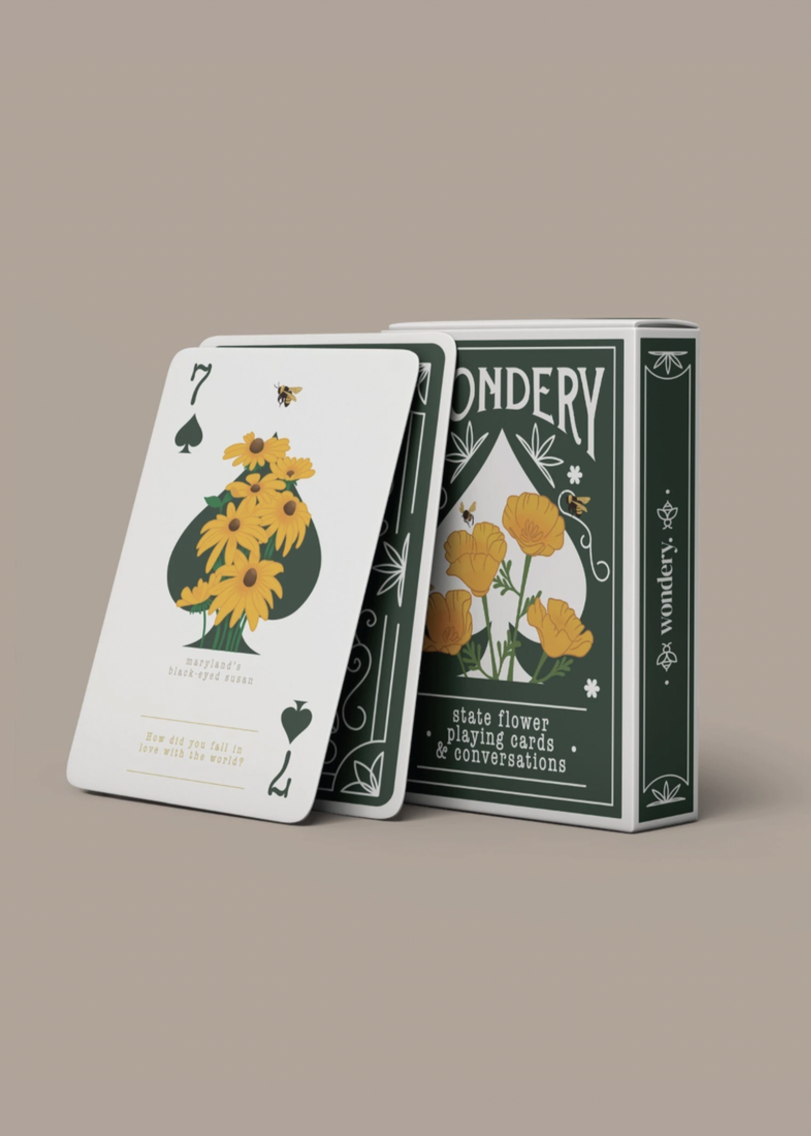 Wondery Flowers of America Playing Cards