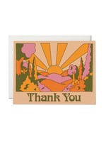 Red Cap Cards Sunrise Thank you