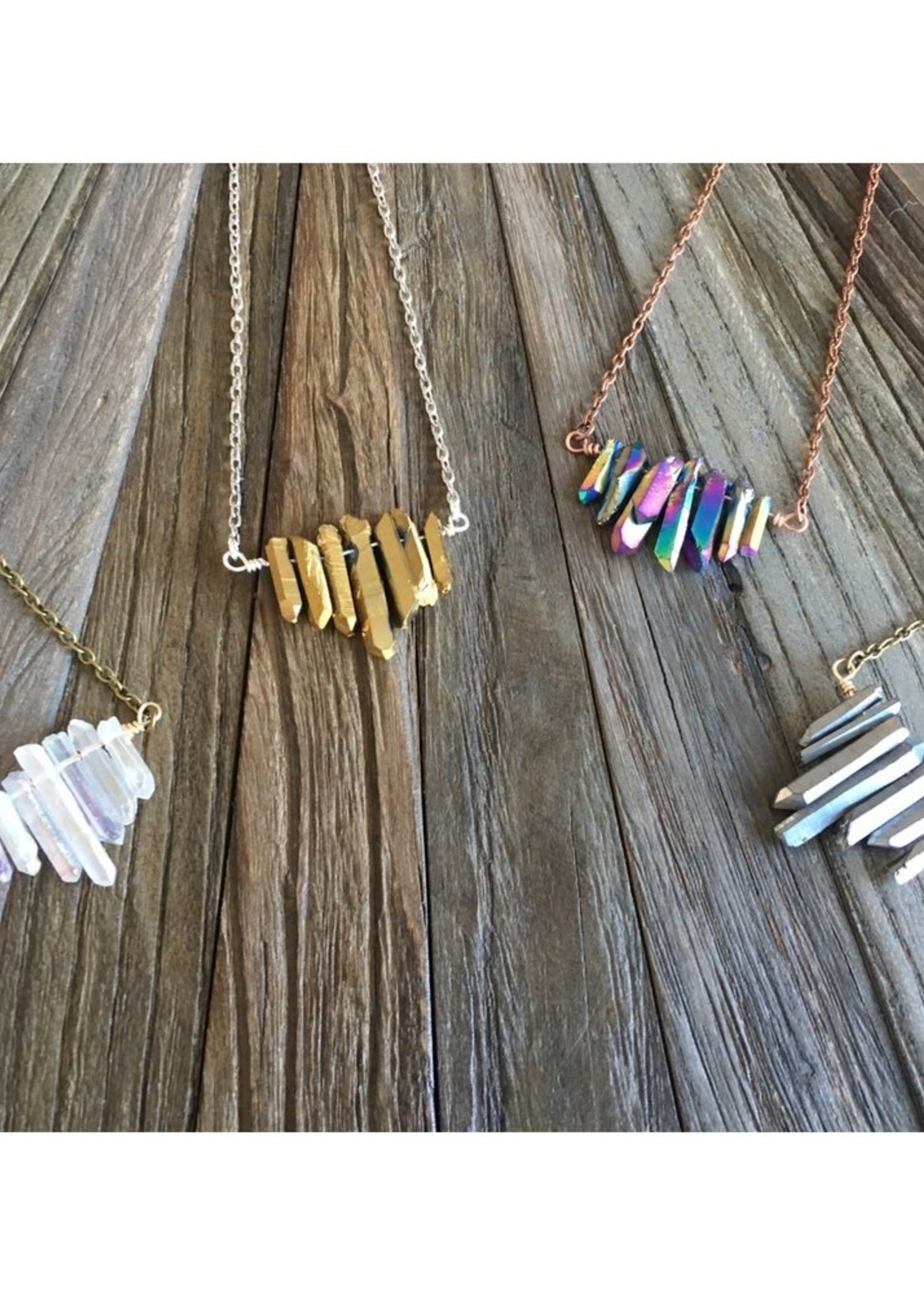 Elise Marie Designs Titanium Plated Crystal Necklace