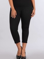 M. Rena Cropped Tummy Tuck PLUS O/S  Denim Legging