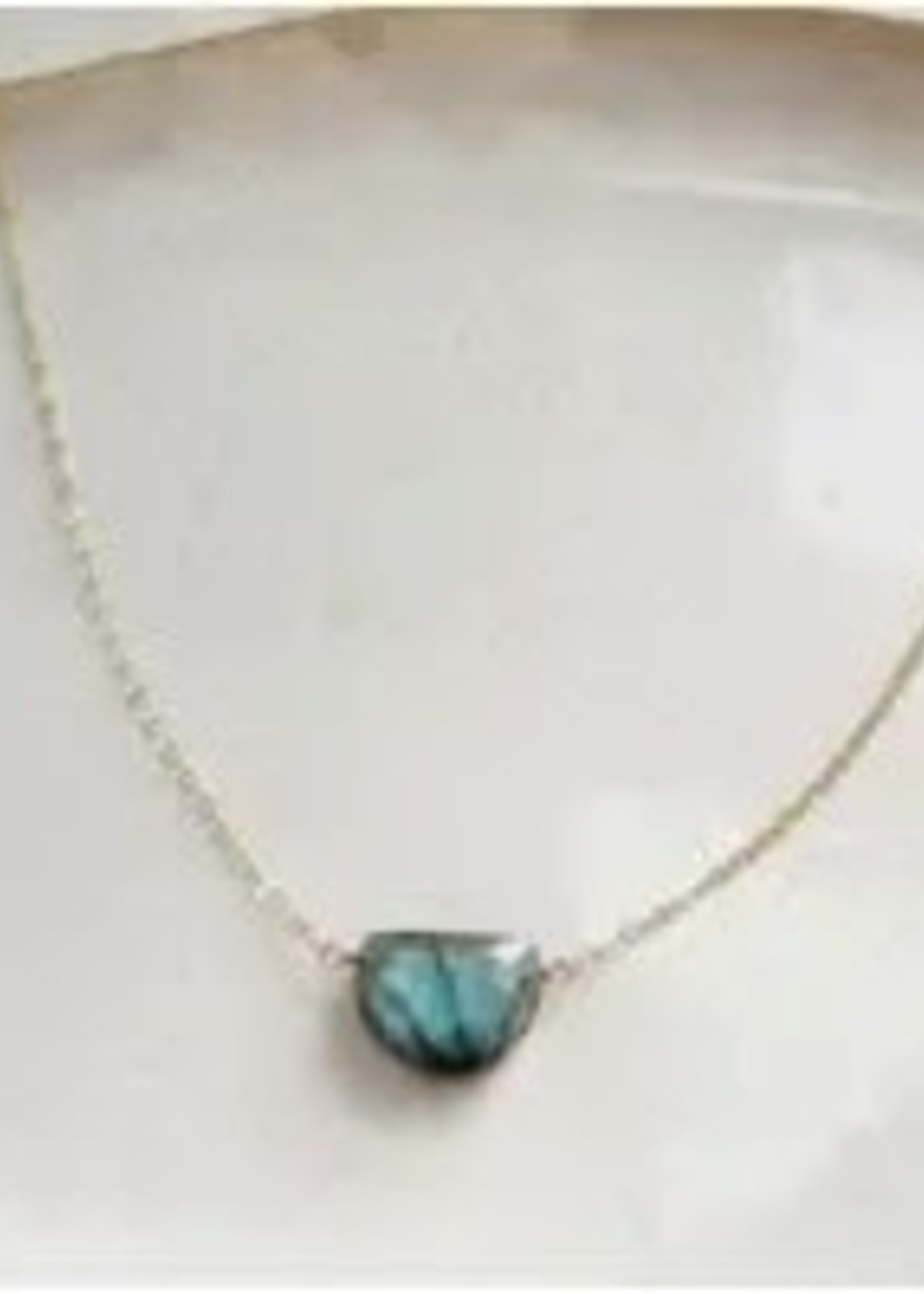 Token Jewelry Labradorite Half Moon Necklace